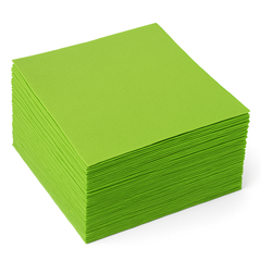 Kiwi Green Solid Beverage Napkins