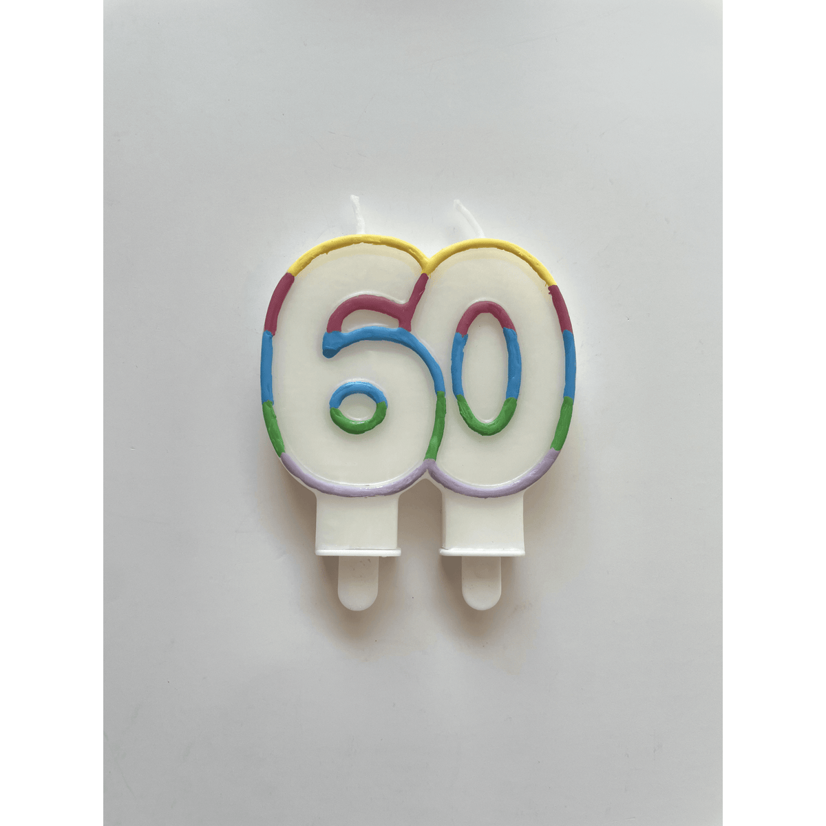 60 Yrs 3D Number Candles Balloon