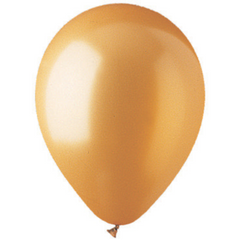 25ct, 5" Gold Latex Balloon