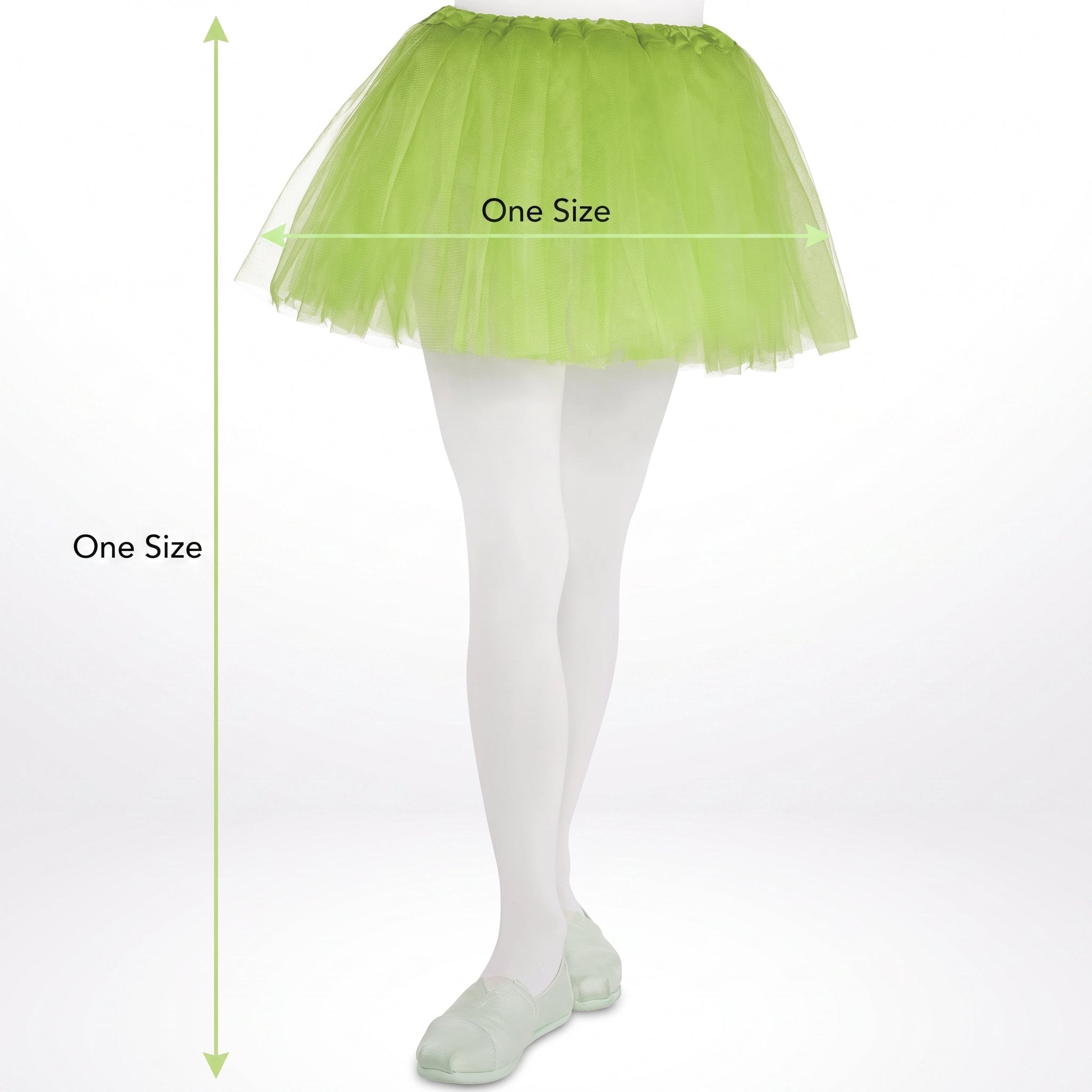 Kids' Kiwi Neon Tutu Skirt - Shimmering Tulle Costume Accessory
