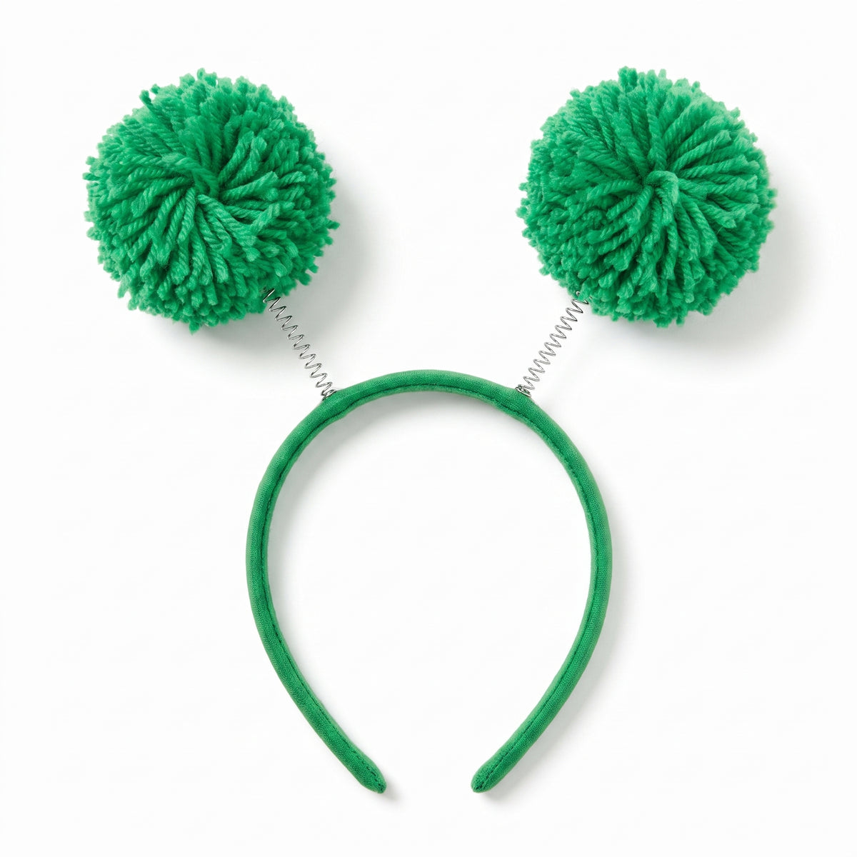 Festive Green Pom Pom Headbopper Headband