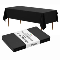 Premium Black Table Cover 60" x 85"