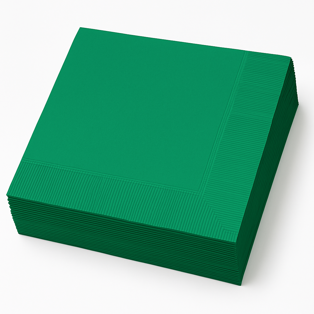 Festive Green Luncheon Napkins