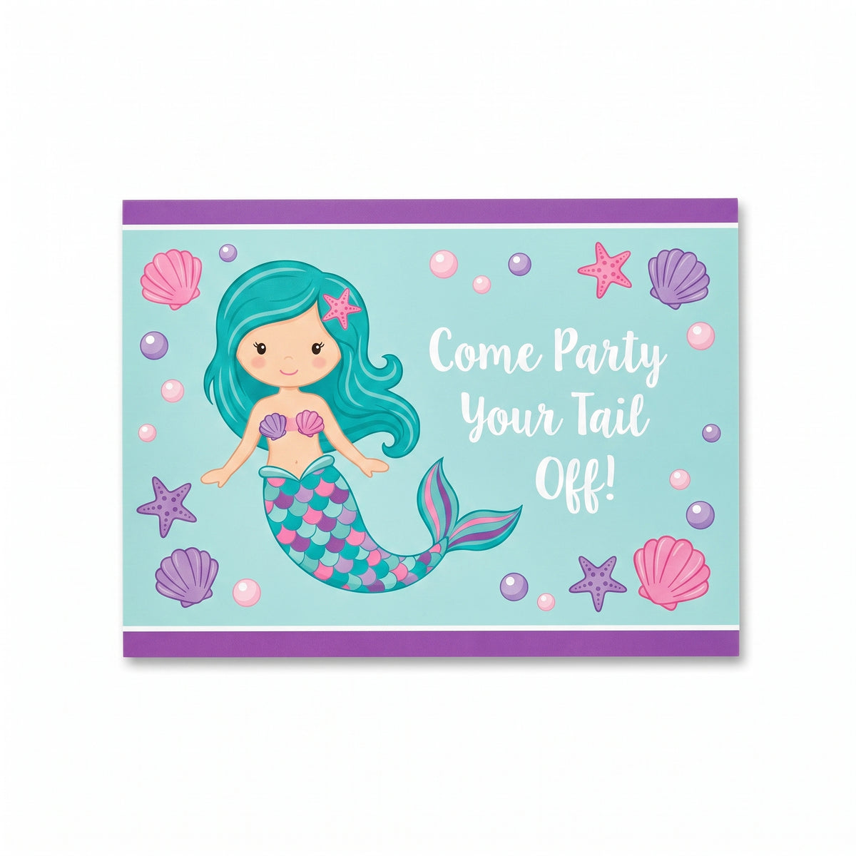 Mermaid Birthday Party Invitations