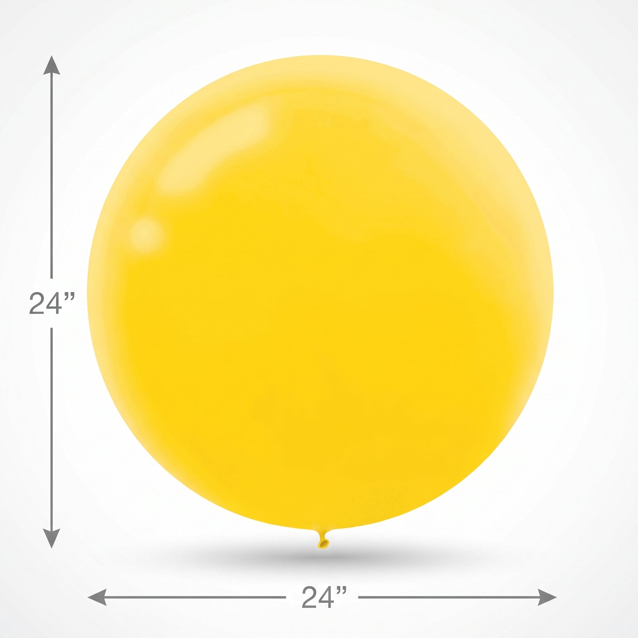 Sunshine Yellow Latex Balloons, 24-Inch, 4-Pack