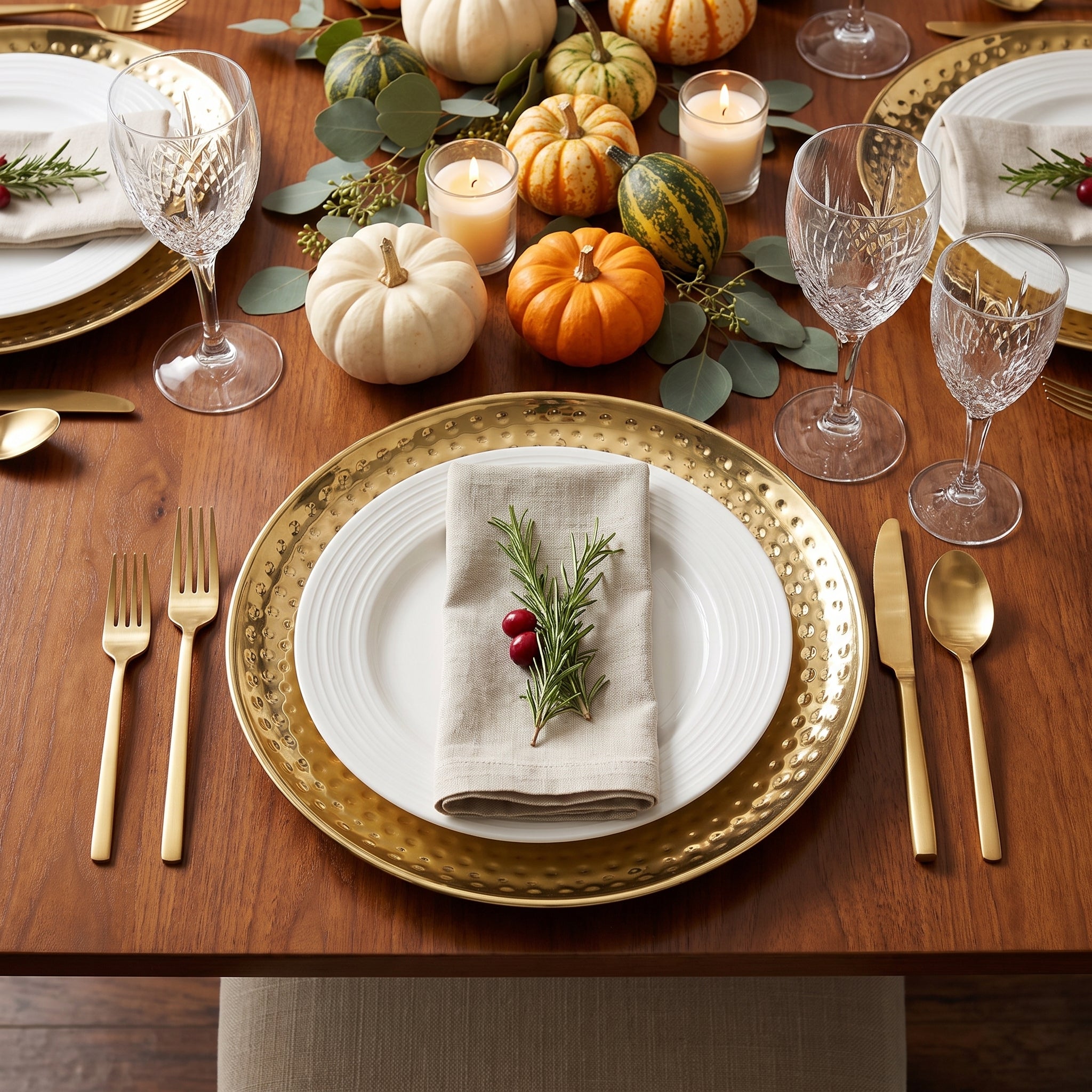 Elegant Gold Stainless Steel Chip and Dip Tray - 14"