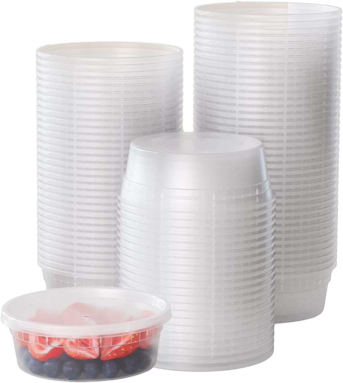 8 Oz. Deli Containers With Lids 24 Count