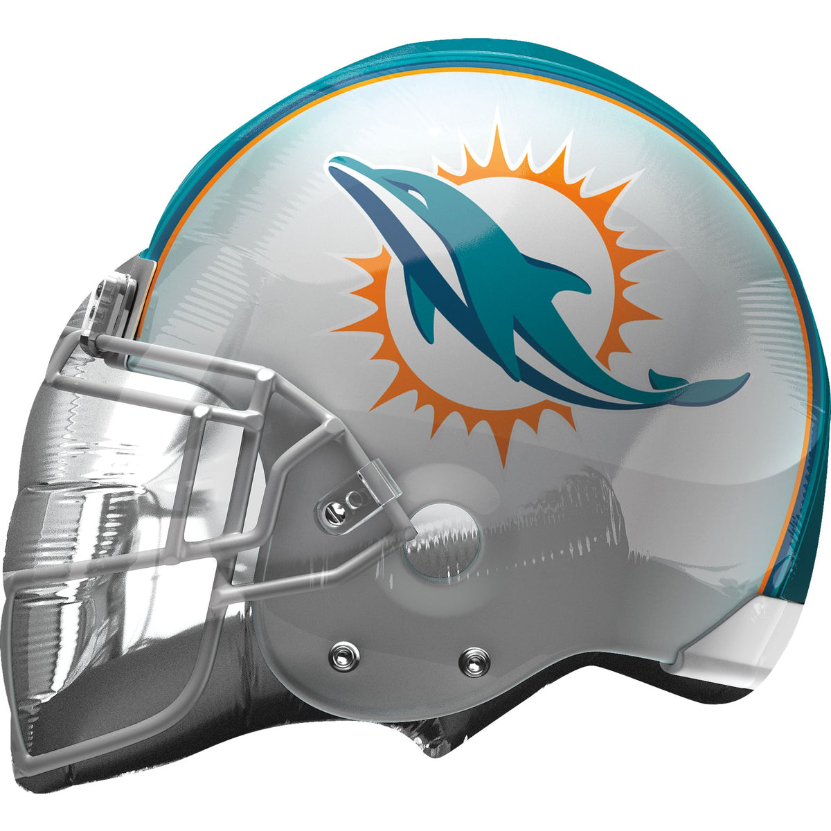 Miami Football Helmet Foil Super Shape Balloon -21 inch