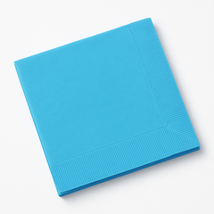 Caribbean Blue Dinner Napkins - Solid Color
