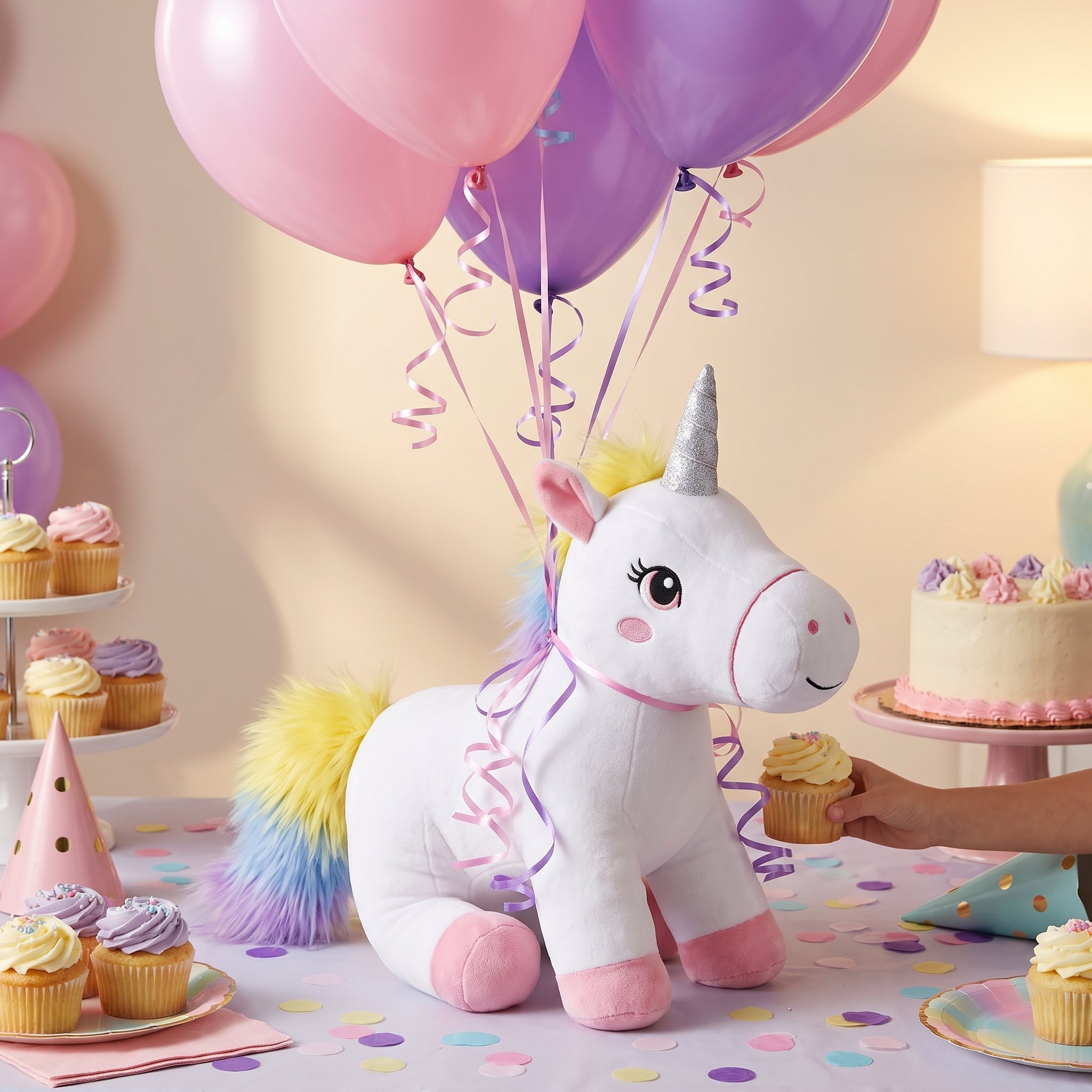 Enchanting Unicorn Plush Balloon Weight Accessory
