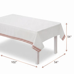 Elegant Rose Gold Airlaid Table Cover - 54" x 102"