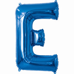 Royal Blue Foil Letter E Balloon