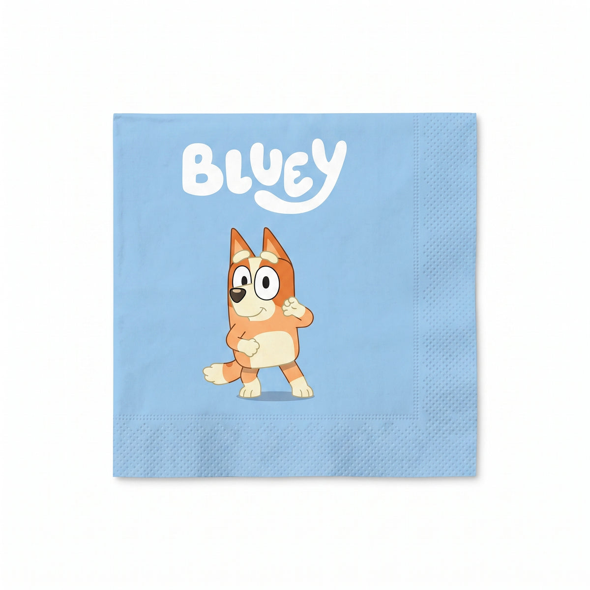 Bluey Birthday Party Beverage Napkins - 16 Pack - 5 In. X 5 In.