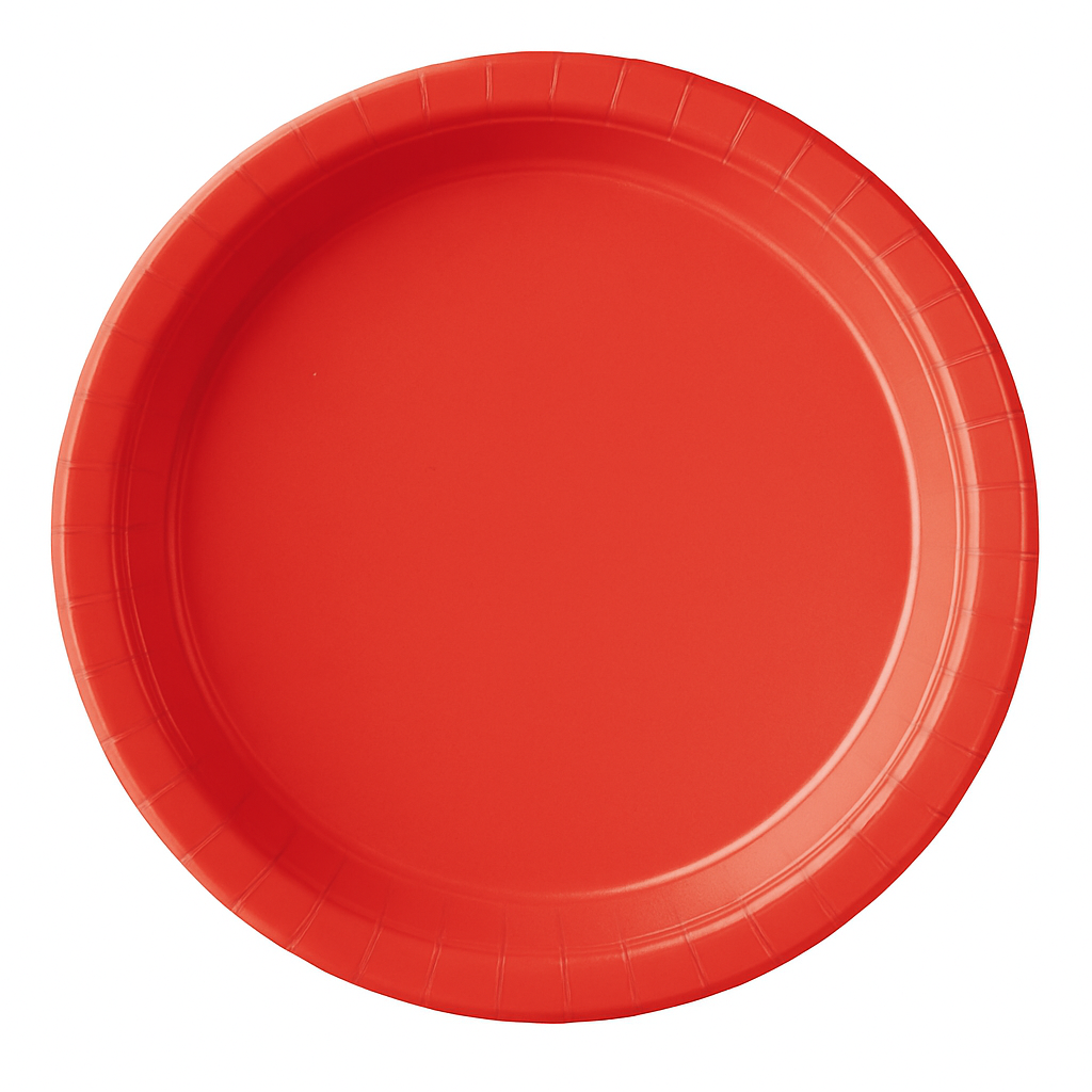 Festive Green 10.25" Plastic Dinner Plates - 50 Pack