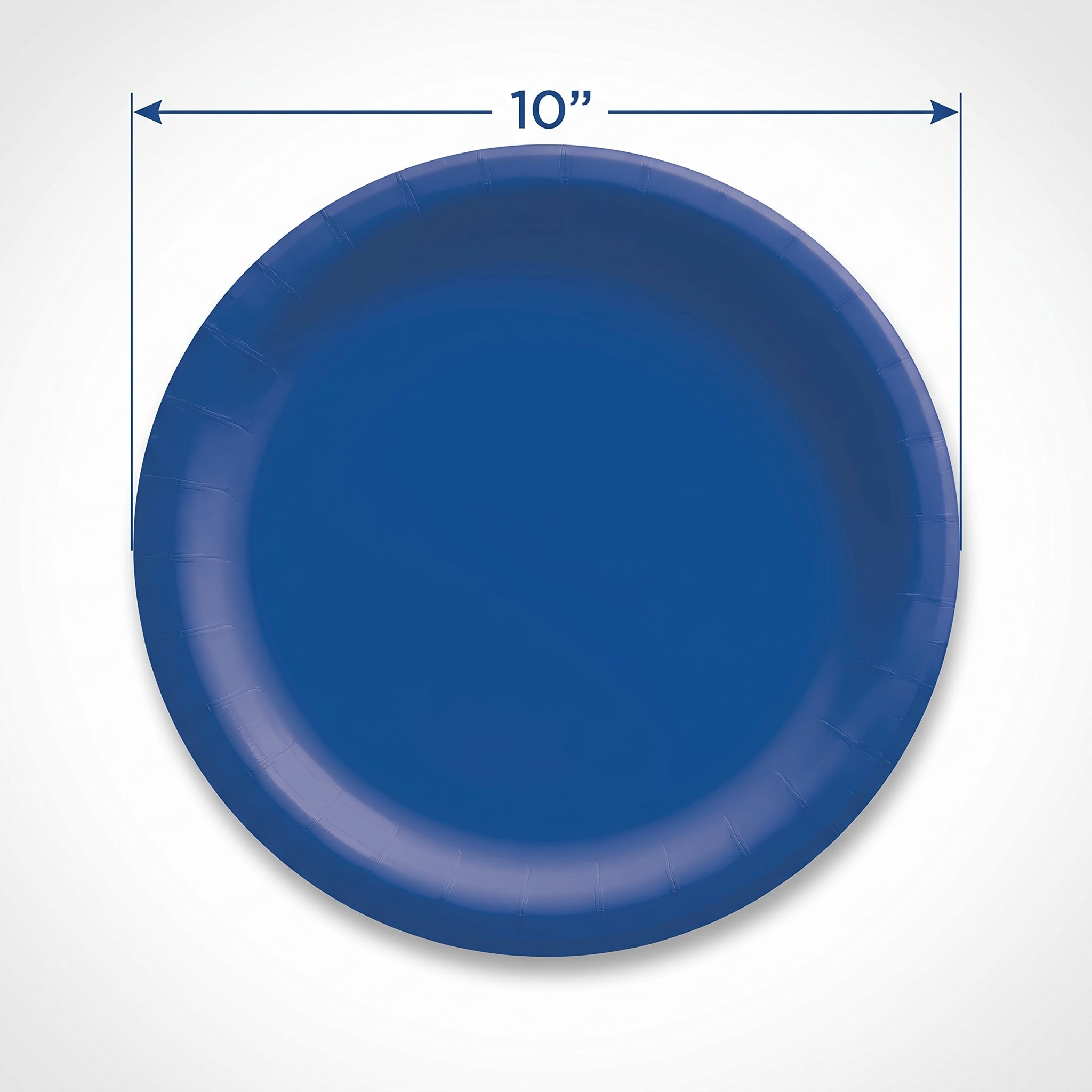 Royal Blue 10" Round Paper Dinner Plates