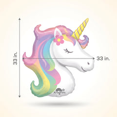 Enchanted Unicorn Foil Super Shape Balloon