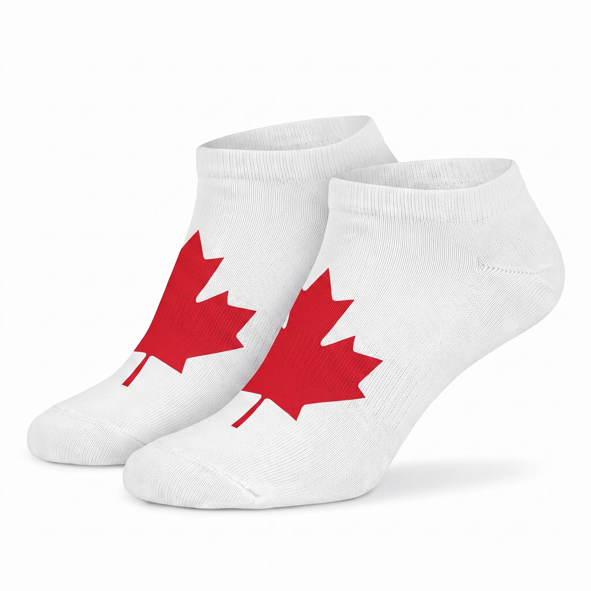 Canada Day Maple Leaf No Show Ankle Socks