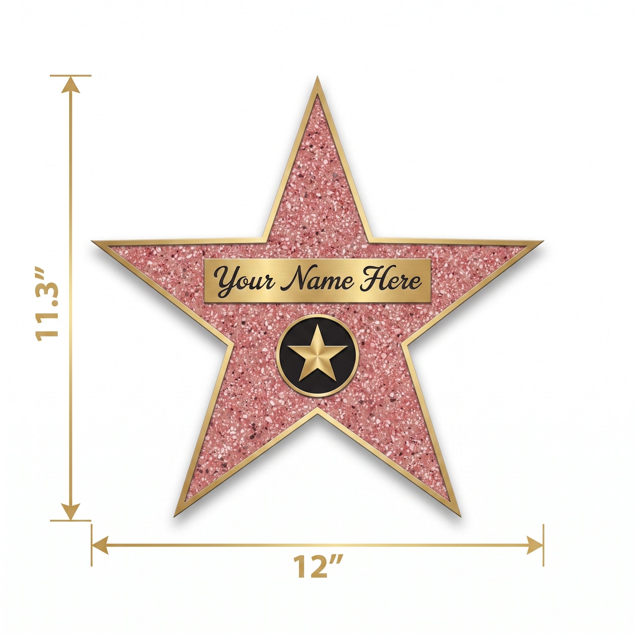 Hollywood Walk of Fame Star Decal Decoration