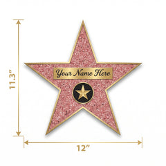 Hollywood Walk of Fame Star Decal Decoration