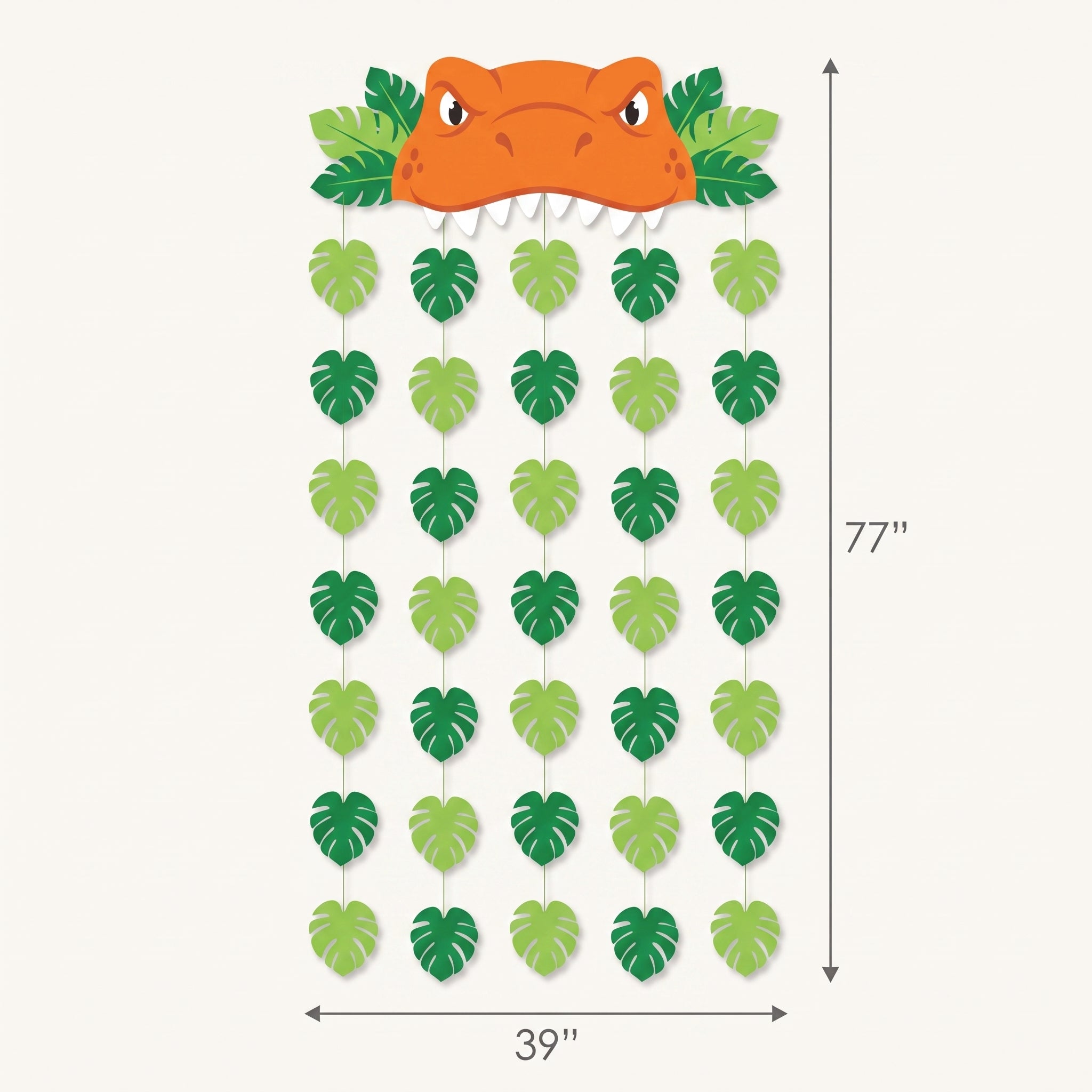 Dino-Mite Doorway Curtain for Baby's First Birthday Party