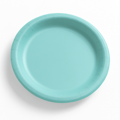 Robin's Egg Blue 6.75" Round Paper Plates
