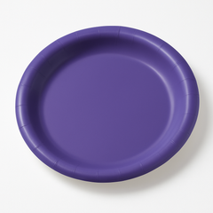 Vibrant Purple 6.75" Round Paper Plates