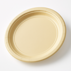 Vanilla 6.75" Round Paper Dessert Plates - 20 Pack