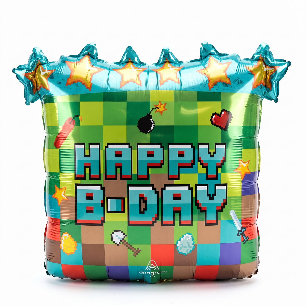 Pixel Party SuperShape Foil Birthday Balloon