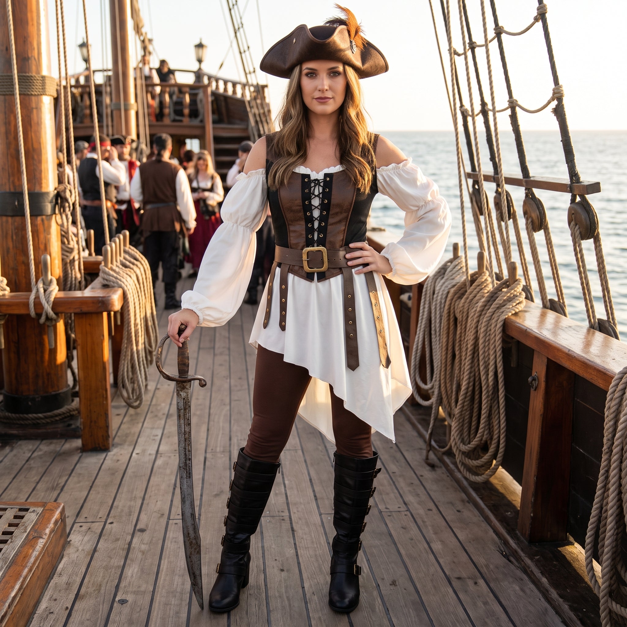 Shipwrecked Pirate Women's Costume