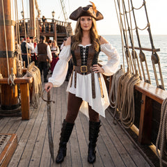 Shipwrecked Pirate Women's Costume