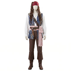 Men's Plus Size Jack Sparrow Halloween Costume - Pirates of the Caribbean - Adult Plus