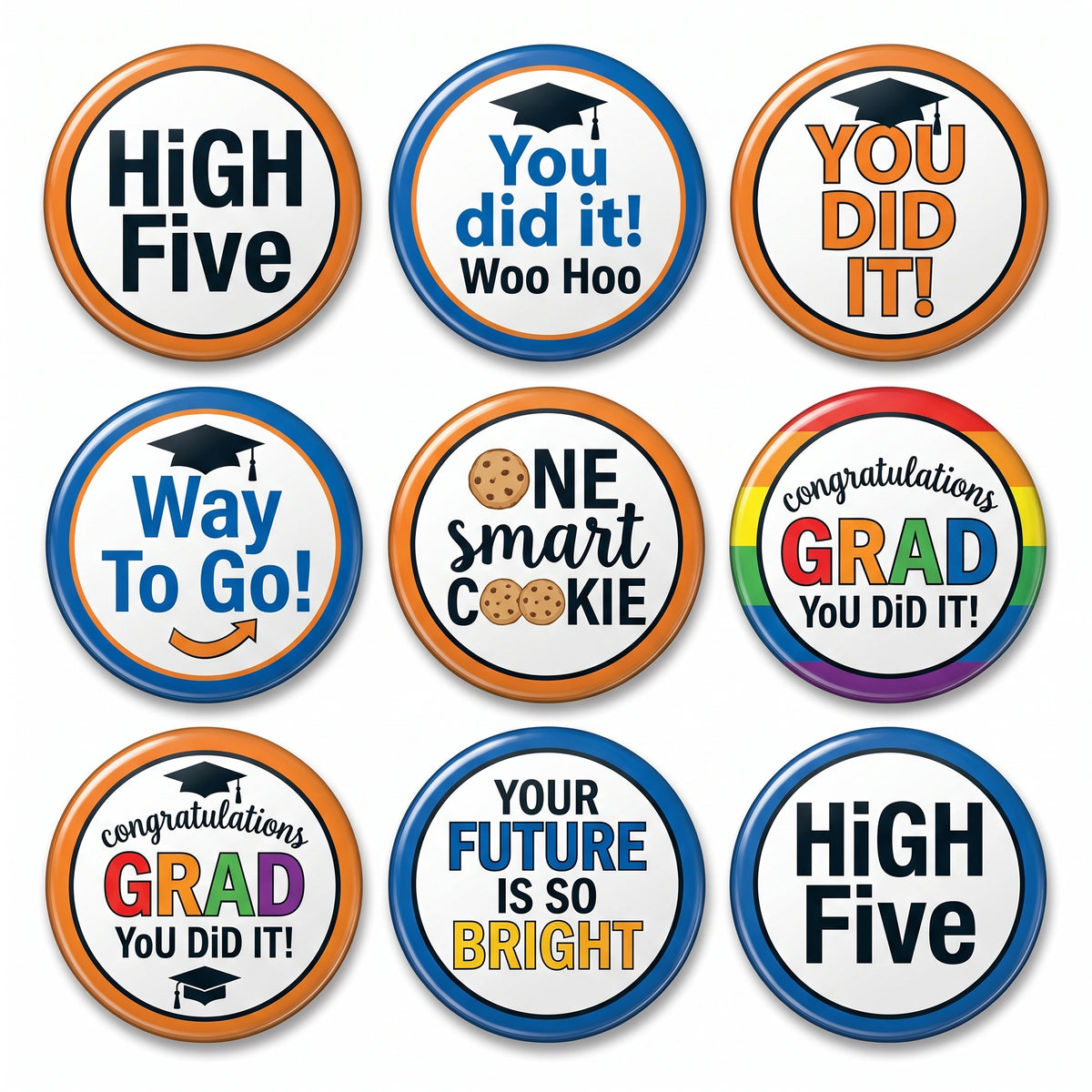 Graduation Celebration Fun Button Multi-Pack
