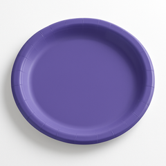 Vibrant Purple 8.5" Round Paper Lunch Plates