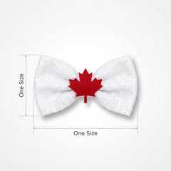 Canadian Pride Maple Leaf Sequin Bow Tie