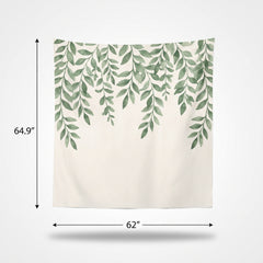 Love & Leaves Canvas Backdrop for Weddings