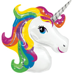Enchanting Rainbow Unicorn Foil Super Shape Balloon