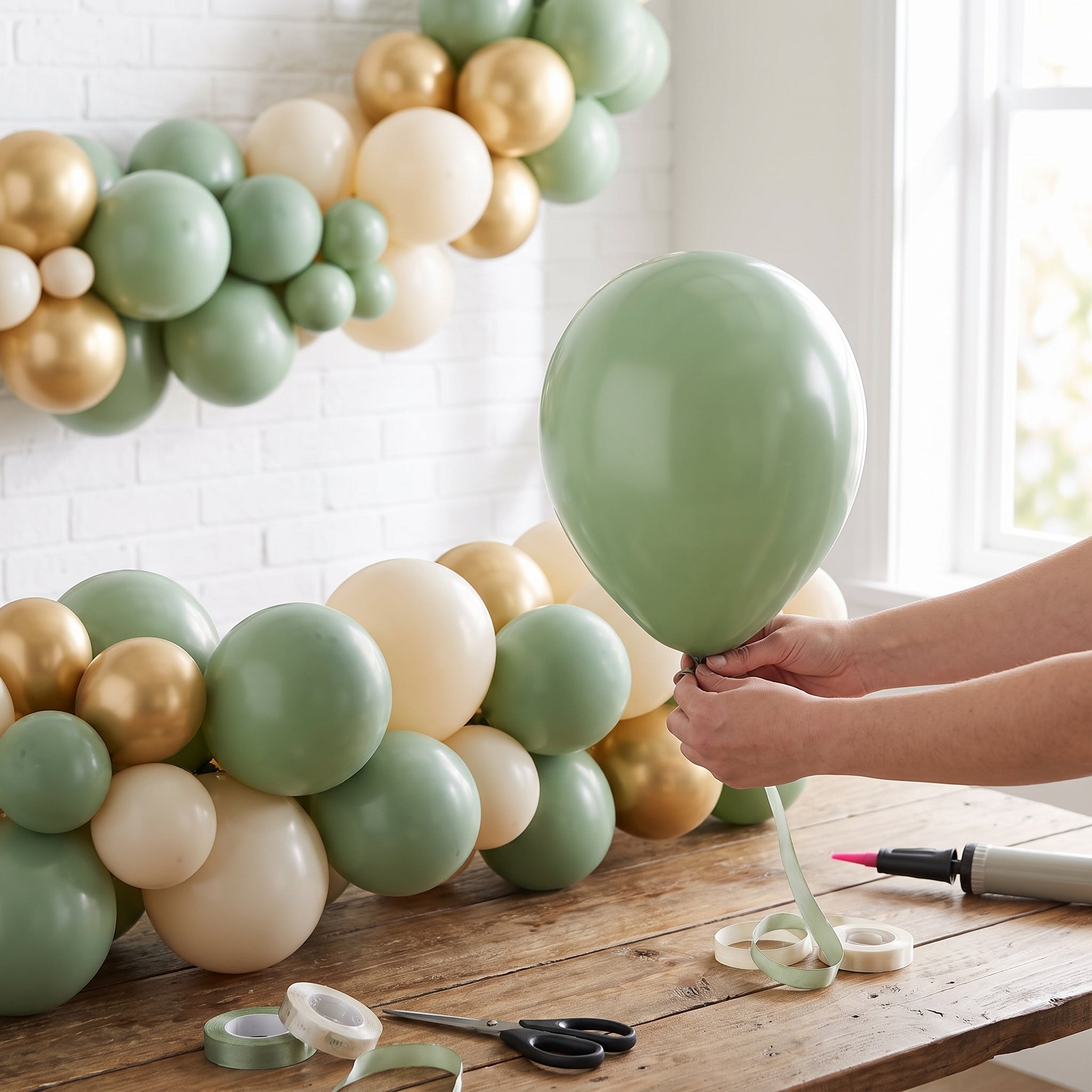 Luxaire Premium 12-Inch Sage Latex Balloons, 25 Pack