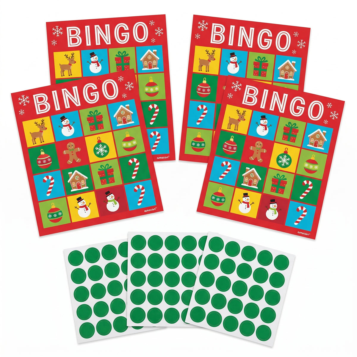Festive Christmas Bingo Game Set