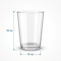 Clear 10 oz. Plastic Tumblers - 72 Pack