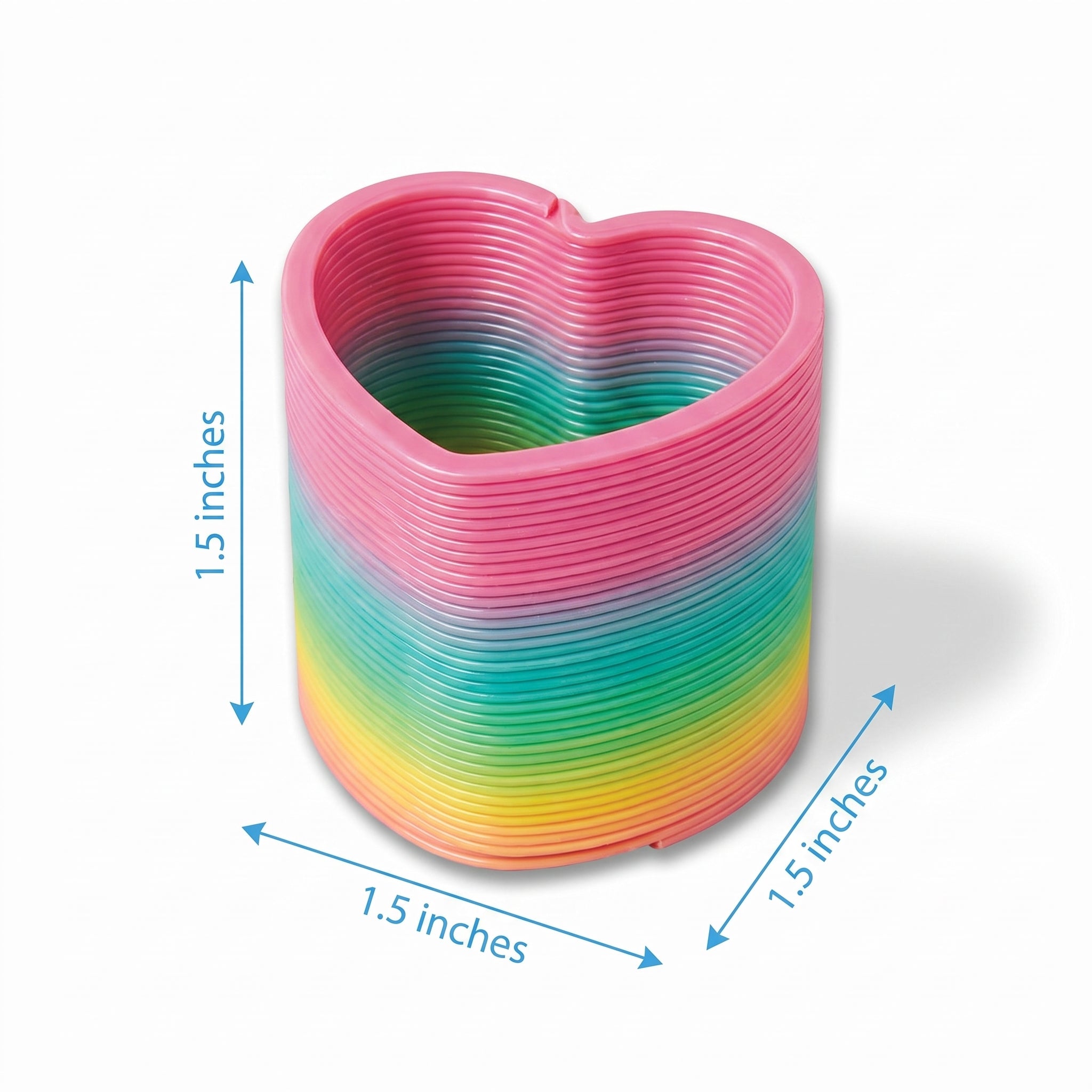 Multi-Colored Heart, Star & Round Toy Springs - 12 Pack