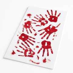 Gruesome Bloody Handprint Wall Grabbers