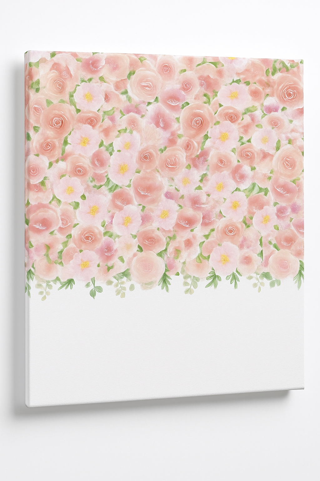 Floral Baby Shower Canvas Backdrop