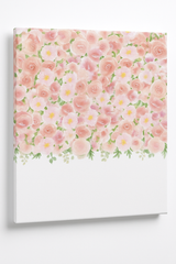 Floral Baby Shower Canvas Backdrop