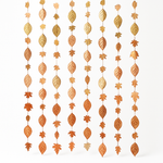 Elegant Metallic Leaves Backdrop for Thanksgiving Celebrations