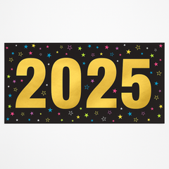 Starlight 2025 New Year's Eve Banner Decoration