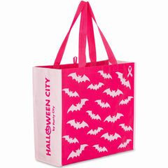 Pink Bat Reusable Halloween Tote Bag