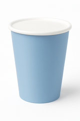 Pastel Blue 9oz Paper Cups - Solid Color Collection