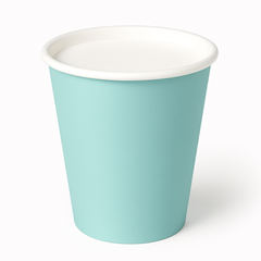 Robin's Egg Blue 9oz Paper Cups