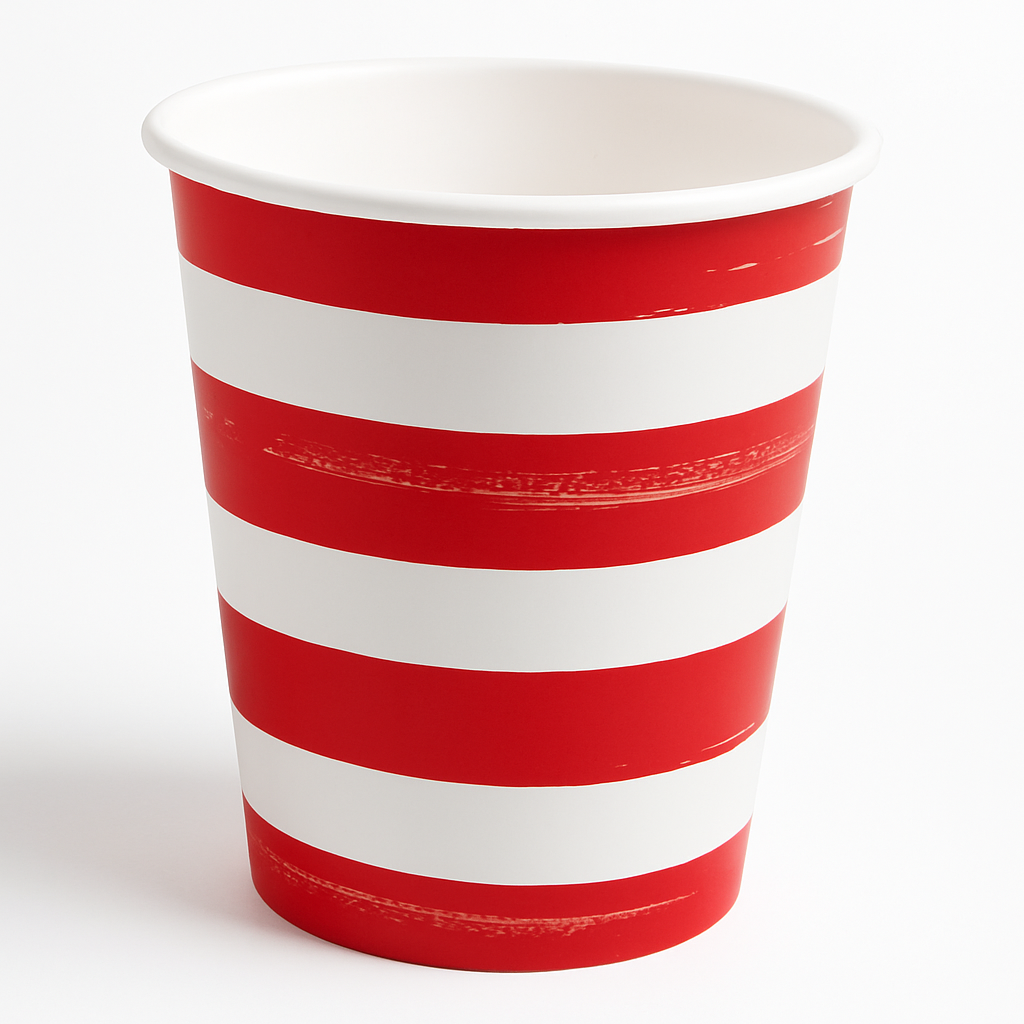 Patriotic 9 oz. Painted Paper Cups
