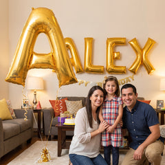 Gold Foil Letter A Balloon